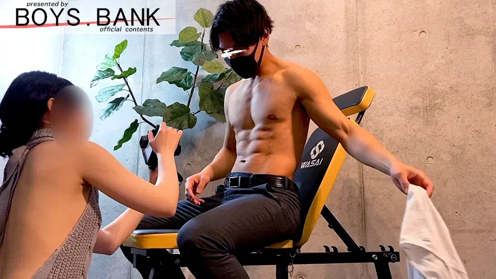【オナタリングEX】CASE:30 筋肉バキバキ☆イケメンリーマンにドS命令!! 2人だけの密室で筋トレさせられながらイカされちゃいます!!-4