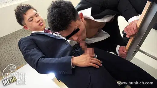 『リーマンずラブ・スピンオフ』イケメンリーマン宏翔が変態上司・kentoに喰われる!!デカマラしゃぶられプリケツ突かれ、乱れたスーツがめっちゃエロい!!-4