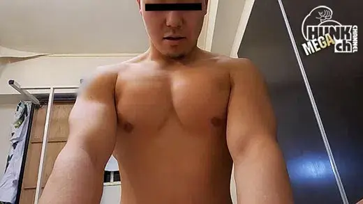 『ノンケ激盗撮Pro.』ヤンチャ系髭坊主の男前、拳太(けんた)くん20歳!!格闘技で鍛えたバッコリ胸筋デカマラマッチョ!!気持ち良すぎてイクのを我慢する姿がめっちゃエロカワ!!-7