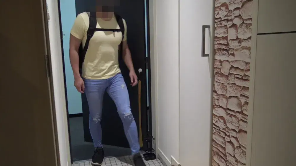 【個人撮影】奥さんには言えない!32歳二児の父が内緒で通うオイルマッサージ店でガン掘りされる【ゲイ】-1