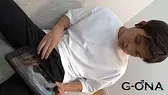 パッチリ目のイケメン大学生が照れながらも大胆オナニー!-4