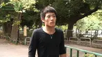 腹筋ボコボコ青年のドキドキ野外オナニー♪-2