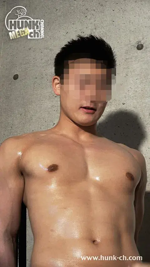 訳あって顔出しNGのアメフトマッチョイケメン豪司(つよし)くん20歳!!裏筋責められ快感で仰け反り、ガチガチのマラから2週間溜めたザーメンぶっ飛ばす!!【女責めver.】【目モザあり】-4