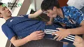 上反り生チンの快感に理性崩壊!?爽やか系男子が激喘ぎしながら掘られイキ♂-3