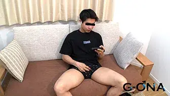 18歳オラオラ系ヤリチンBOYが初出演!緊張しながらもイってしまう!-6