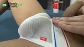 初登場!引き締まった身体の巨根青年がでっかいチ〇コをオナホで扱く!-3