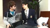大量発射!ブレザー姿のジャニカワFaceの19歳の巨根を同級生が堪能♂-2