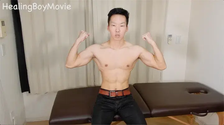 【初デビュー】射精!潮吹き!21歳の逆三角形筋肉男子がオイルの餌食に!【オイルマッサージシリーズ】-2