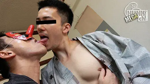 浴衣祭り2023!!ゲイ受け抜群爽やかあっさりイケメン樹人(たつと)くん22歳が浴衣で激掘りされる!!ふんどしから隆起するデカマラ!!アナル感じ過ぎて喘ぎ声出まくり、雄汁ドピュドピュ発射!!-2
