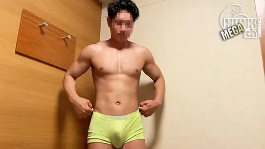 突撃ナンパ!トレーニング後の筋肉見せてpart3〜高身長アスリート筋肉ムキムキでパイパンカリデカ巨根編〜-3