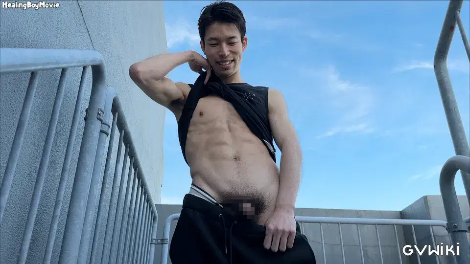 感度抜群のデカチンをビクビクさせ驚異の大量潮吹き&射精!筋肉系男子が感じまくる!-2