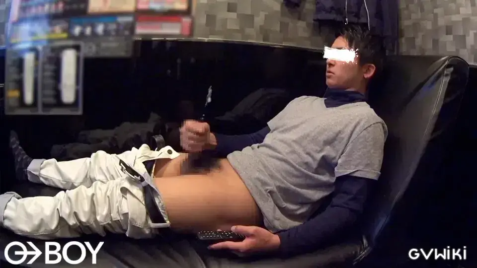 再編集!今どき爽やかイケメンがビデボで即抜き!2回射精!-4