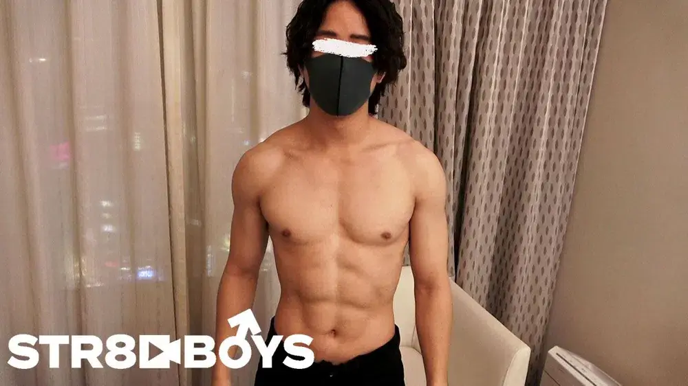 【欲情〜ノンケの本性〜】筋肉美ボディ!デカマラ!甘いマスク!と3拍子揃った22歳イケメン学生!!激し過ぎる生激パコは必見!-3