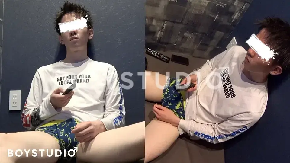 初登場 !!爽やかイケメンがビデボでシコる!!-3