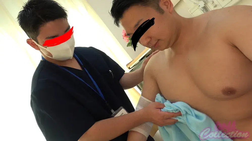『男子医科大学病院 -淫乱病棟-』性処理担当がちむち変態看護師 大和がイモGと生堀り合いでまさかのW潮噴き!-1