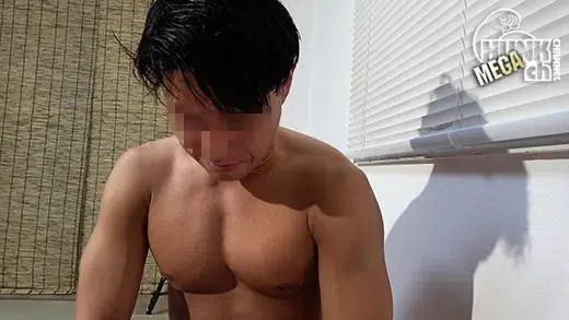 またまたやって来たジムインストラクターのアラキさん41歳!!色黒マッチョと上反りデカマラのエロコンボ!!バコバコ激しいピストンが止まらない!!【生ハメ】-3