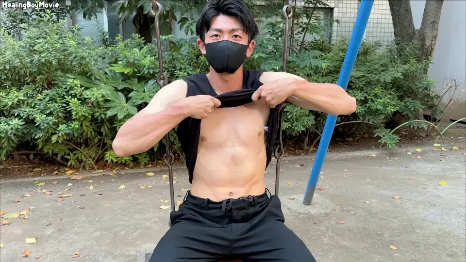 【初ドリ】!イケメン消防士がオナニー&腰振りで2連発射精!-3