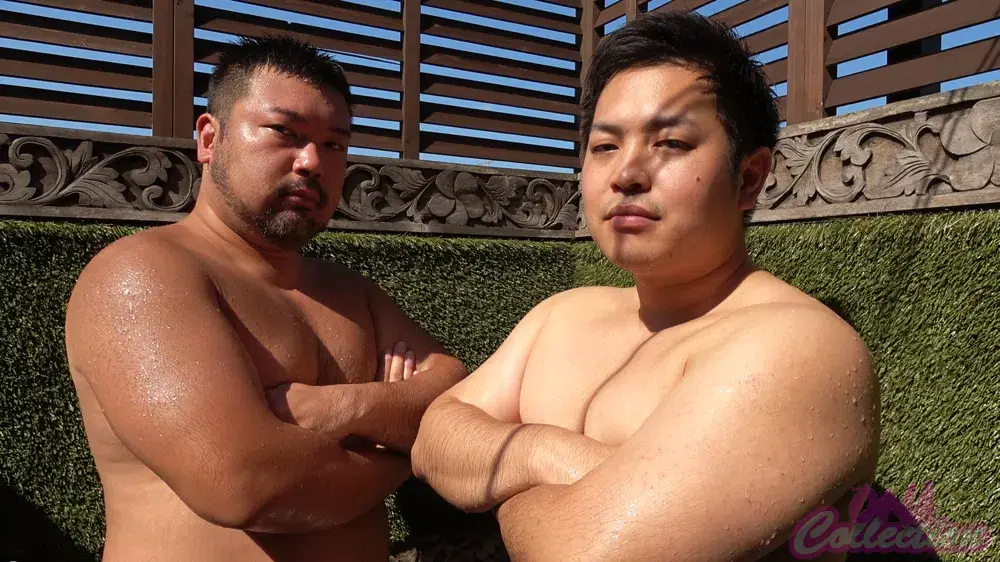 昇平VSケイタ!真夏のガチムチ競パン肉弾戦!顔見知りの2人が撮影で初エッチ!汗だくの生堀り雄交尾!-2