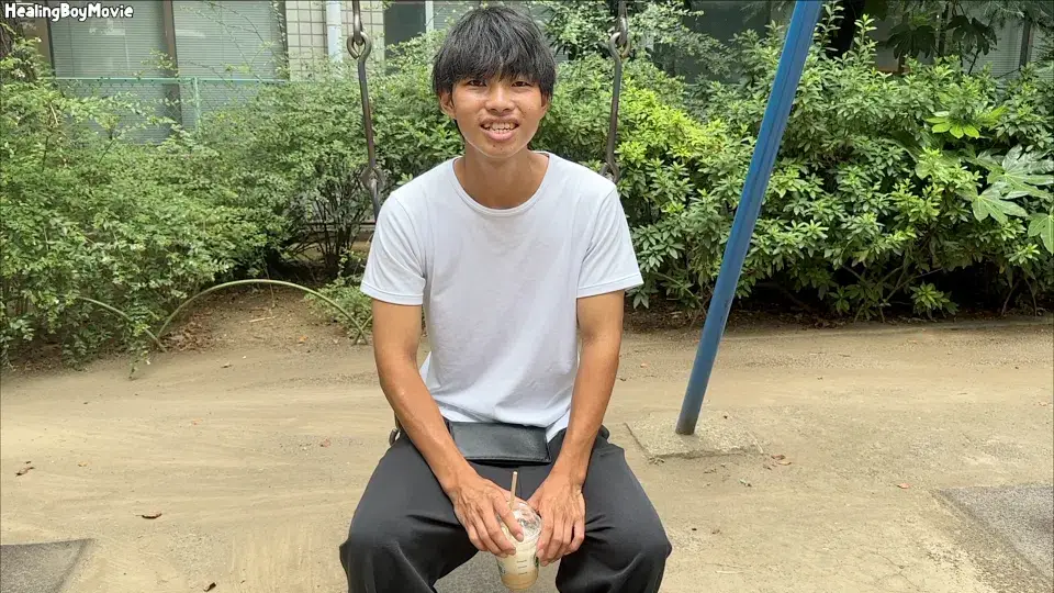 【初ドリ】イケメンなのに童貞!?水泳部の大学生がローション&腰振りでオナニー!豪華二本立て!-3