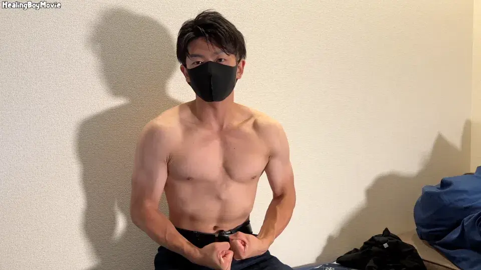 大人気の消防士が手コキ&ローションガーゼ攻めで悶絶!顔を真っ赤にし喘ぎながら2連続射精!-2
