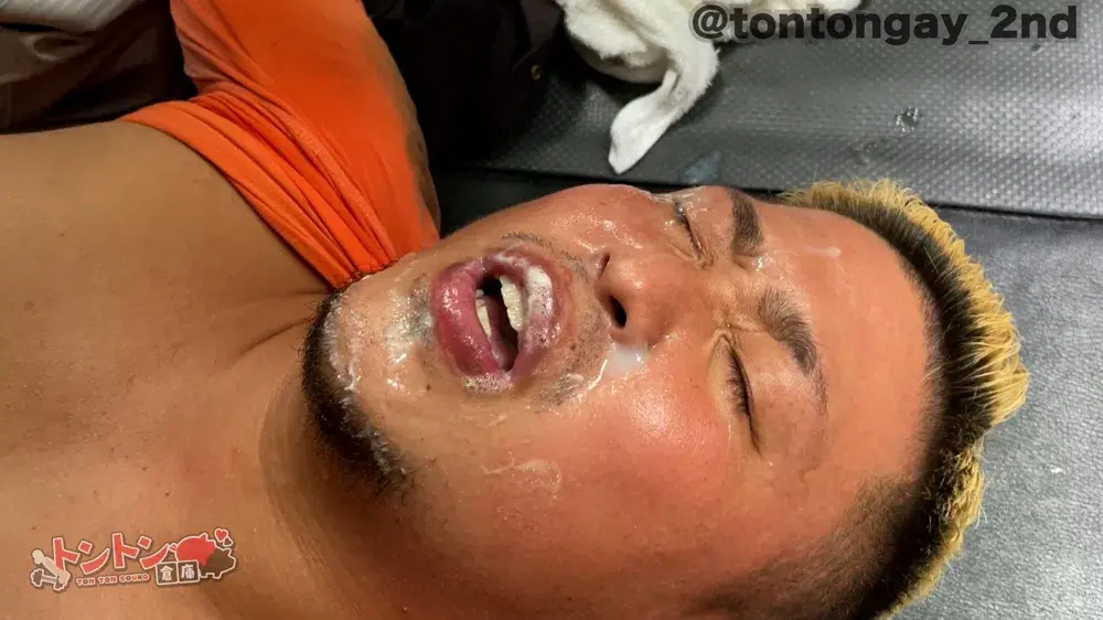 ガテン野郎たちの昼下がりは盛りまくり!?先輩の命令に逆らえずケツを貸し出す後輩!まさかの掘られイキ!!-6