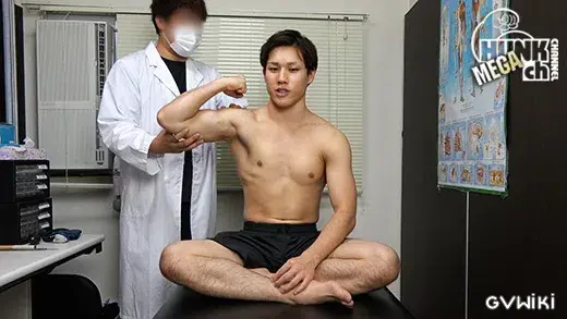 【のんけ診察室:Full HD】イケてるノンケの身体を隅々まで検査!!カルテNo.052道人(みちと)くん22歳!!超S級イケメンマッチョがデカマラをそそり立たせて濃厚ザーメン放出!!アナルも感じてしまう道人くんの診断結果は?!!-2