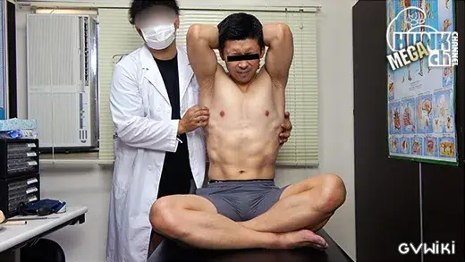 イケてるノンケの身体を隅々まで検査!!カルテNo.070武生(たけお)くん25歳!!腹筋マッチョの肉体をくまなく触診、初めての男のフェラとアナル検査の診断結果は!!?-4