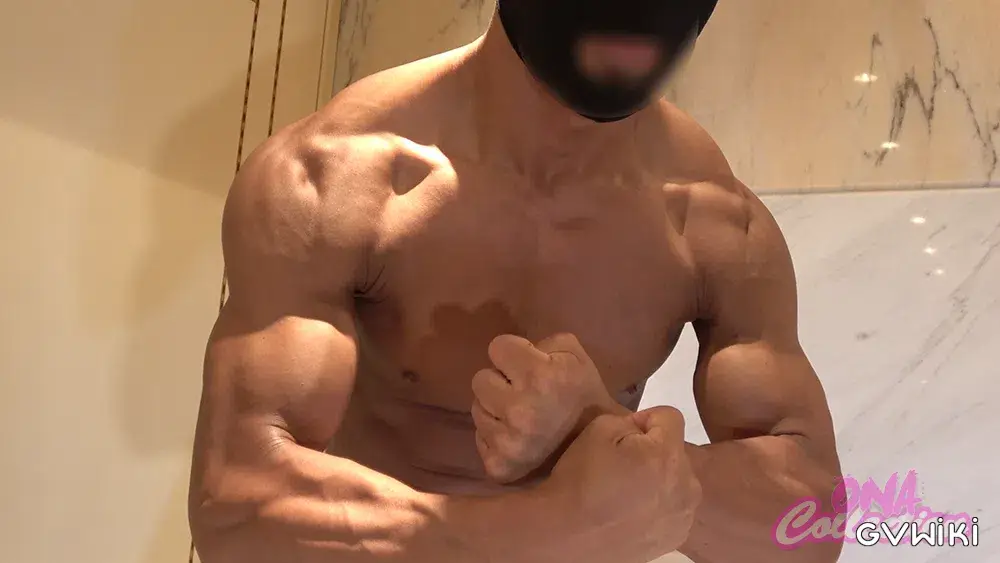 偽AV男優面接にやって来た現役ビルダー!ダッチワイフSEXで挿入チンポが丸見え!【個人撮影ゲイノンケ】-4
