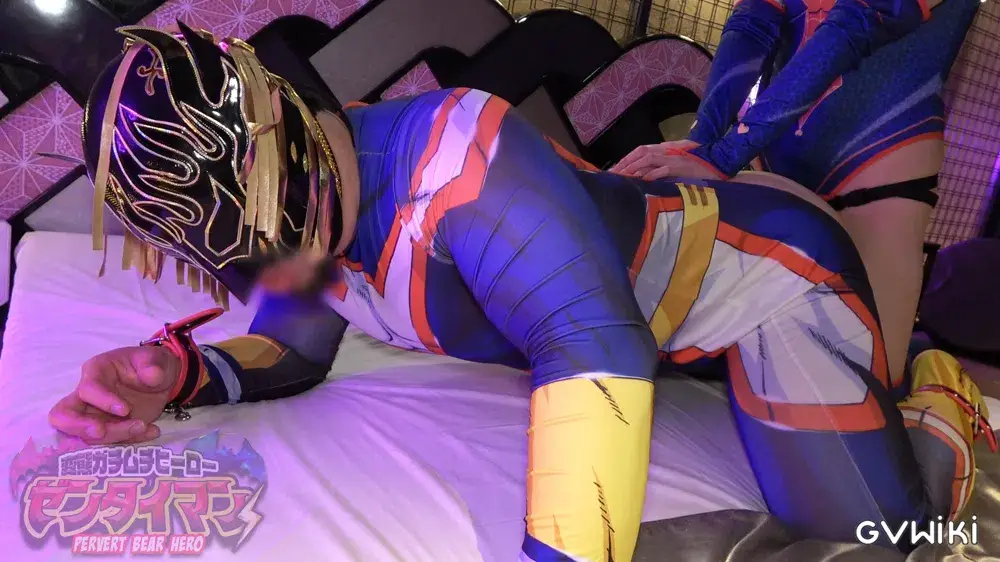アジトへ侵入!ゼンタイマンと強敵スパイダーレディーの頂上決戦!モロ感アナルを犯されるガチムチ変態ヒーロー!-6