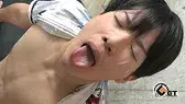 童顔でぷっくり唇が可愛い男の子が競パンフェラ・超飛沫★-8
