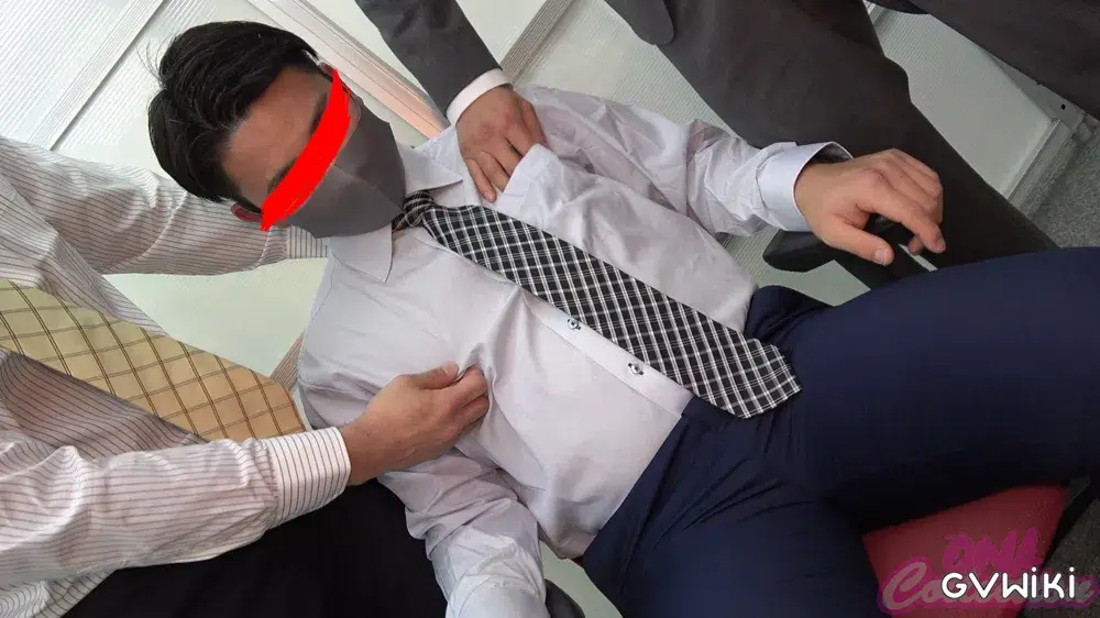 新入社員大和が先輩2人が犯される!生掘り潮噴き淫乱発情オフィス!「アナルもチンコも気持ちいいです...」※特典あり-2