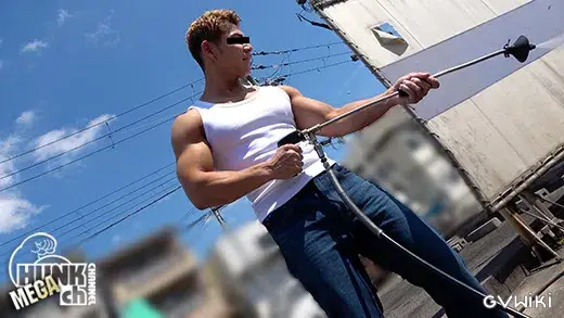爆乳超S級マッチョイケメン庄衛(しょうえい)22歳がデカマラ生掘り車内ファックで快感の雄声咆哮!!【生掘り】-3