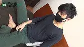 暴発しちゃった(汗)ゆるふわな雰囲気のハンサムノンケ青年が2連射オナニー-2