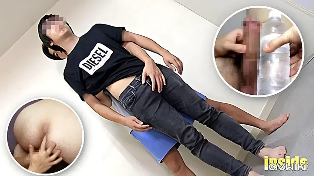びっくりサイズ!?規格外の巨根男子君が男の責めに昇天絶頂射精!!!!-1
