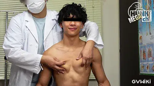 筋肉ノンケをわいせつ検査!!カルテNo.093 依弦(いづる)くん20歳!!バキボコ筋肉とデカマラをじっくり観察、初アナルも感じちゃった依弦くんの診断結果は!!?-4