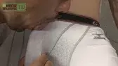 今風長身ボーイJINが巨根をフェラと電マで責められイクッ♂-4