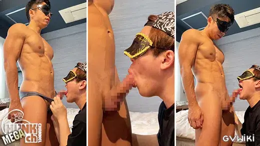 大会でる為に絞った体はムキムキでエロさが増した最上級筋肉ライフセーバー!最後はカリデカ巨根からノーハンドで大量ザーメン発射!!-3