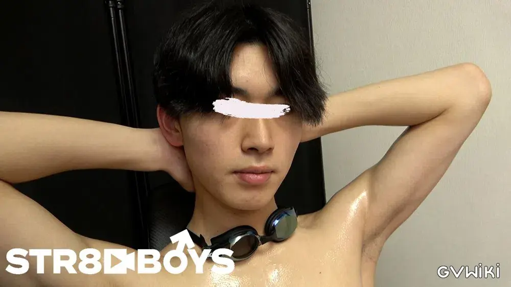 【ATHLETE】大人気モデル春馬-HARUMA-!競泳パンツ攻めにフェラ初挑戦!ラストは顔射させられる!-3