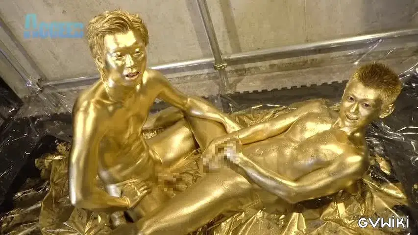 the Mania~ZENと雷人の筋肉質な肉体が黄金に!ZENの金のチンポで将人の金のアナルを生掘り!!黄金潮吹きも!!~-25