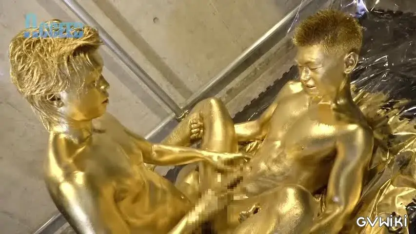 the Mania~ZENと雷人の筋肉質な肉体が黄金に!ZENの金のチンポで将人の金のアナルを生掘り!!黄金潮吹きも!!~-20