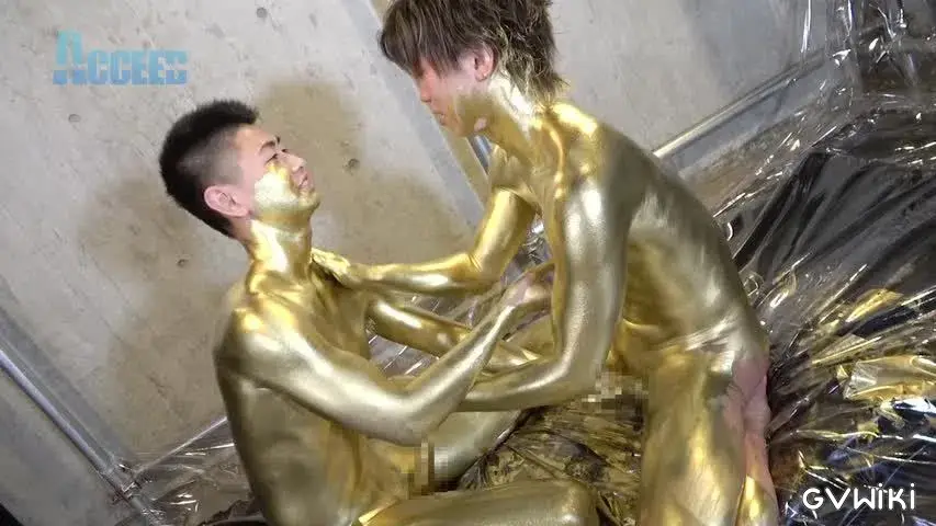 the Mania~ZENと雷人の筋肉質な肉体が黄金に!ZENの金のチンポで将人の金のアナルを生掘り!!黄金潮吹きも!!~-12