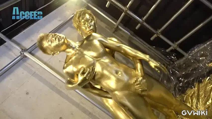 the Mania~ZENと雷人の筋肉質な肉体が黄金に!ZENの金のチンポで将人の金のアナルを生掘り!!黄金潮吹きも!!~-16