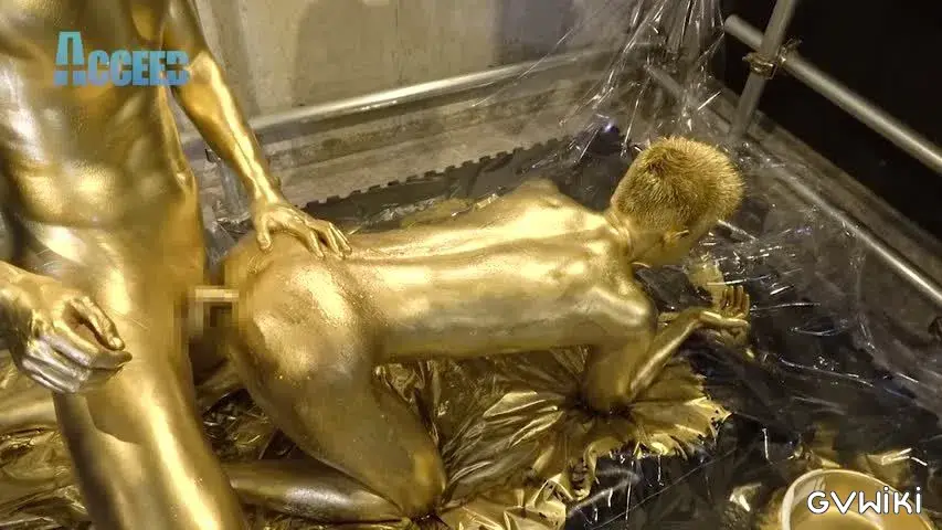 the Mania~ZENと雷人の筋肉質な肉体が黄金に!ZENの金のチンポで将人の金のアナルを生掘り!!黄金潮吹きも!!~-22