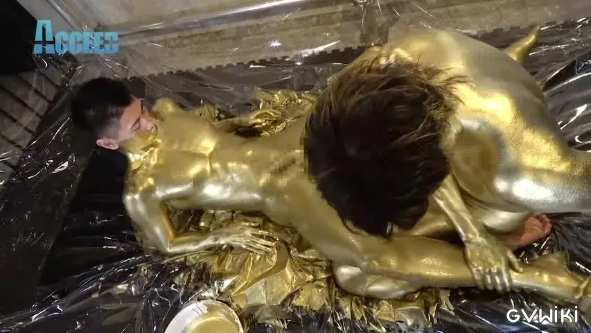 the Mania~ZENと雷人の筋肉質な肉体が黄金に!ZENの金のチンポで将人の金のアナルを生掘り!!黄金潮吹きも!!~-14