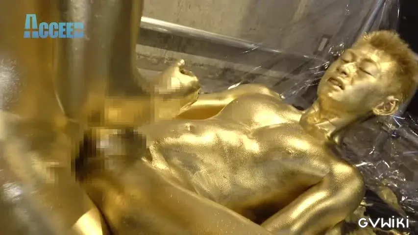 the Mania~ZENと雷人の筋肉質な肉体が黄金に!ZENの金のチンポで将人の金のアナルを生掘り!!黄金潮吹きも!!~-21