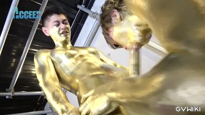 the Mania~ZENと雷人の筋肉質な肉体が黄金に!ZENの金のチンポで将人の金のアナルを生掘り!!黄金潮吹きも!!~-13