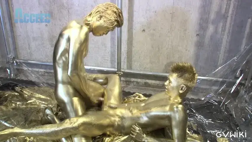the Mania~ZENと雷人の筋肉質な肉体が黄金に!ZENの金のチンポで将人の金のアナルを生掘り!!黄金潮吹きも!!~-24