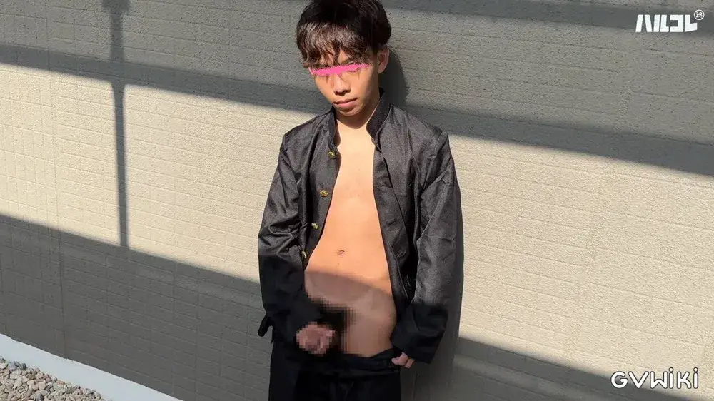 愛くるしい笑顔にキュン☆デカマラクォーター「シュウジ」19歳 学ラン姿でソロ登場!《ハルコレ》-5