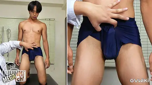 筋肉ノンケをわいせつ検査!!カルテNo.113 遼兵(りょうへい)くん21歳!!ギンギンチンコでワンちゃん射精しちゃうイケメンくんの診断結果は!!?-7