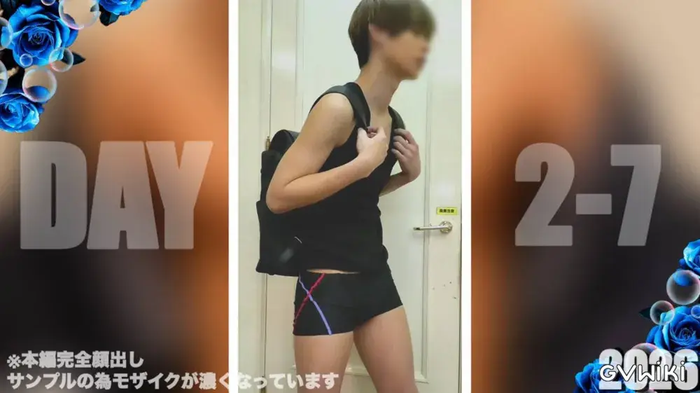スクール水着でシコシコ《完全顔出し》-3